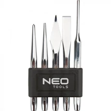 Neo Tools vágó, pontozó, kiütő készlet, 5 részes