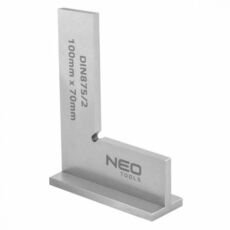 Neo Tools precíziós derékszög, talpas, 100x70mm