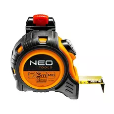 Neo Tools mérőszalag, acélházas, övcsattal, 16mmx3m