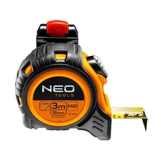 Neo Tools mérőszalag, acélházas, övcsattal, 25mmx5m