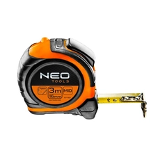 Neo Tools mérőszalag, mágneses, klikk stop, 16mmx3m