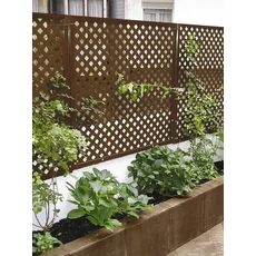 Nortene PRIVAT dekoratív kültéri panel, barna, 1x2m