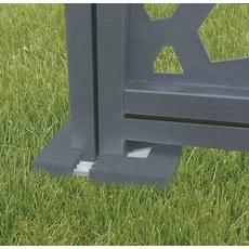 Nortene Tap Basfix takaró elem, Basfix rögzítőre, antracit, 12.5x12.5x2cm