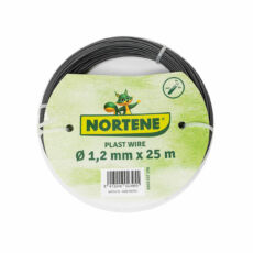 Nortene Plast Wire műanyag bevonatos galvanizált dróthuzal, antracit 12mmx25m