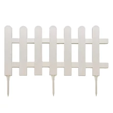 Nortene Farm Border klasszikus műanyag ágyásszegély, fehér, 79x40cm
