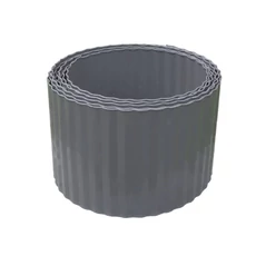 Nortene Steely Bordura galvanizált acél ágyásszegély, antracit, 600x0.03x14cm