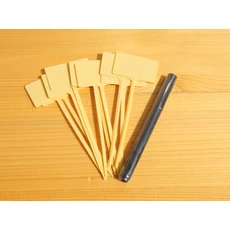 Nortene Label 13 leszúrható jelölőtábla, sárga, 13cm, 10db Nortene Label 13 leszúrható jelölőtábla, sárga, 13cm, 10db