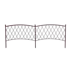 Nortene Classic Metal Border ágyásszegély, fém, barna, 0.4x1m
