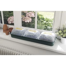 Nortene Rapid Grow Window ablakba helyezhető mini üvegházak, 22x17.5x13cm, 3db Nortene Rapid Grow Window ablakba helyezhető mini üvegházak, 22x17.5x13cm, 3db