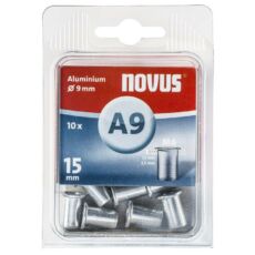 Novus alumínium popszegecs-anya, M6, A9x15mm, 1.5-2.5, 10db