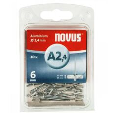 Novus alumínium popszegecs, A 2.4 x 6mm, 1.5-3.5, 30db