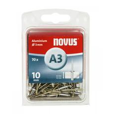 Novus alumínium popszegecs, A 3x10mm, 5.0-7.5, 70db