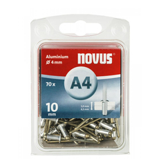 Novus alumínium popszegecs, A 4x10mm, 5.0-6.5, 70db