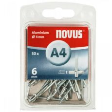 Novus alumínium popszegecs, A 4x6mm, 1.5-3.0, 30db