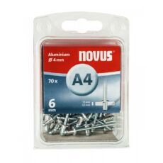 Novus alumínium popszegecs A 4x6mm, 1.5-3.0, 70db
