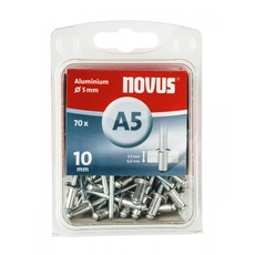 Novus alumínium popszegecs, A 5x10mm, 4.5-6.0, 70db