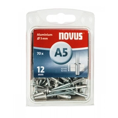 Novus alumínium popszegecs, A 5x12mm, 6.0-8.0, 70db