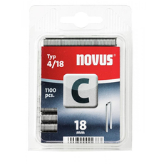 Novus keskeny tűzőkapcsok, C4, 1100db, 18mm