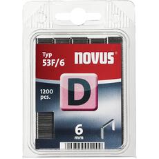 Novus lapos tűzőkapcsok, D, 53F, 1200db, 8mm
