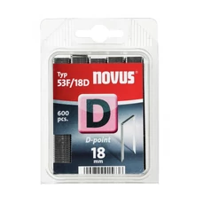 Novus lapos tűzőkapcsok, horganyzott, D 53F, 600db, 18mm