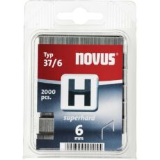 Novus szuperkemény tűzőkapcsok, H37, 2000db, 6mm