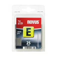 Novus tűzőszeg, E, J, 2600db, 25mm