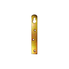 Bútorakasztó fül, egyenes, sárga horganyzott 2x20x90mm