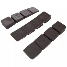 Műanyag bútorék, 15x60mm, barna