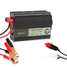 Autós feszültség átalakító inverter, 12V, 300W Autós feszültség átalakító inverter, 12V, 300W