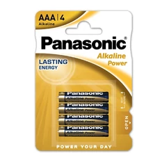 Panasonic Alkaline Power alkáli elem 1.5V, AAA, 4db