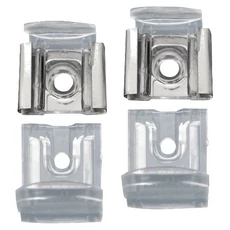 Tükörtartó garnitúra, műanyag áttetsző 30x30mm