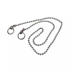 Réz golyóslánc, krómozott, 30cm