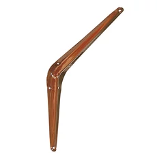 Polctartó konzol, fém, 100x125mm, barna