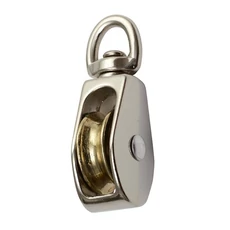 Kötélcsiga, szimpla, fém görgő, D=25, d=6-hoz, 100kg
