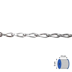 WC lánc réz, nikkelezett 0.4mm (25fm)