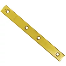 Erős összekötő lemez, sárga horganyzott, 193x20x4mm
