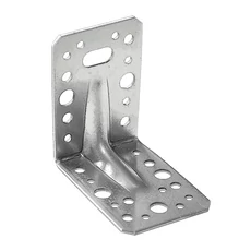 Erősített sarokösszekötő lemez, állítható, horganyzott, 90x90x65x2.5mm