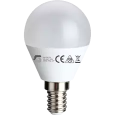 V-TAC mini gömb LED izzó, meleg fehér, E14, 5.5W, 470lm