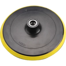 Tartalék gumitalp polírozógéphez, tépőzáras, átmérő: 180mm, M14, max: 8500 ford/perc Tartalék gumitalp polírozógéphez, tépőzáras, átmérő: 180mm, M14, max: 8500 ford/perc