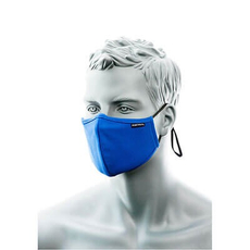 Kétrétegű antimikrobiális maszk, orrnyereg borítással, 25db, kék