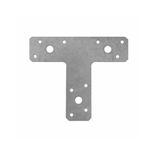 Összekötő lemez, "T", horganyzott, 150x127x38x2mm 
