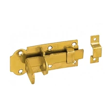 Egyenes tolózár ütközővel, lakatolható, horganyzott, 100x45mm