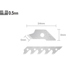 Olfa COB-1 penge körkivágóhoz, 24x9x5mm, 15 db