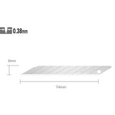 Olfa DKB-5 törhető penge, 9mm, 5db