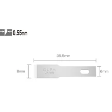 Olfa KB4-F/5 penge professzionális művészkéshez, 35.5x8mm, 5db