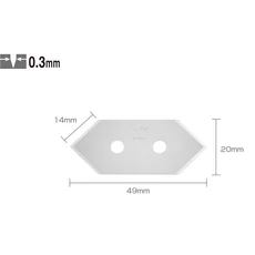 Olfa MCB-1 paszpartuvágó penge, 20mm, 5db