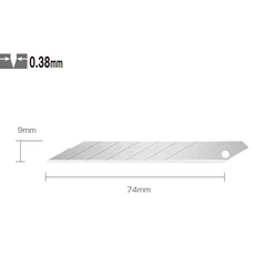 Olfa SAB-10 törhető penge, 74x9x0.38mm, 10db