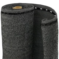Duplán szövött árnyékoló háló, 260 gr/m2, antracit, 1.5x50m