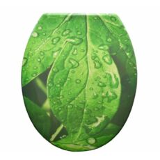 Duroplast műanyag WC ülőkék - zöld leveles