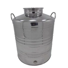 INOX Hordó, légmentesen zárható, 1/2&quot;, 30 literes